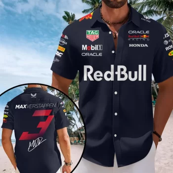 Red Bull Racing x MV1 Short Sleeve Button-Down Shirt NGE3020