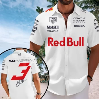 Red Bull Racing x MV1 Short Sleeve Button-Down Shirt NGE3021