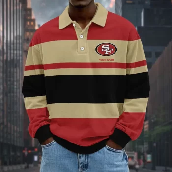 San Francisco 49ers NFL Collar Sweatshirt Custom Name Gift For Fan