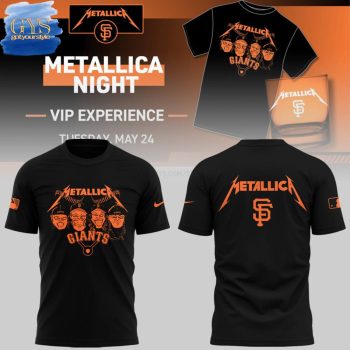 San Francisco Giants x Metallica MLB 2025 Limited Edition Black Shirt