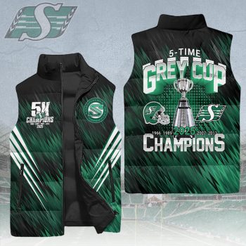 Saskatchewan Roughriders 2025 Grey Cup Champions 3D Sleeveless Down Jacket GCL1181