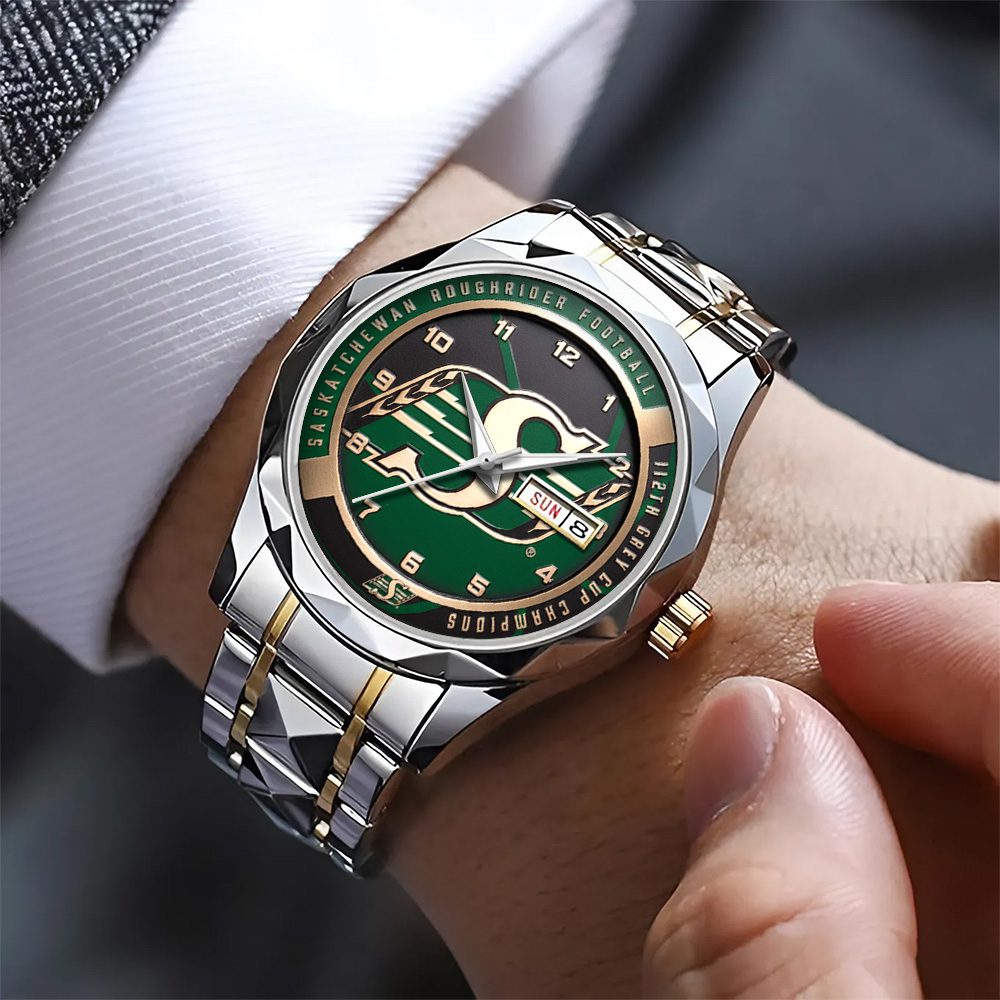 Saskatchewan-Roughriders-2025-Grey-Cup-Champions-Alloy-Luxury-Quartz-Watch-GNW1132-1