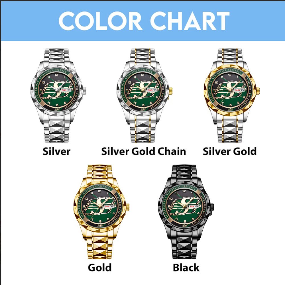 Saskatchewan-Roughriders-2025-Grey-Cup-Champions-Alloy-Luxury-Quartz-Watch-GNW1132-2