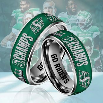 Saskatchewan Roughriders 2025 Grey Cup Champions Custom Alloy Ring Laser Engraving Ring RNG1042