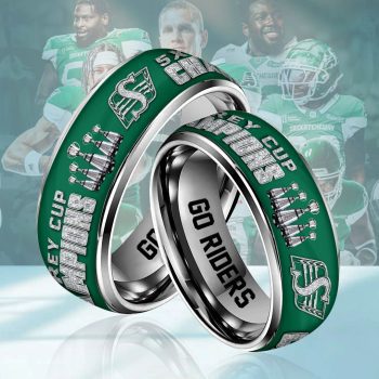 Saskatchewan Roughriders 2025 Grey Cup Champions Custom Alloy Ring Laser Engraving Ring RNG1044