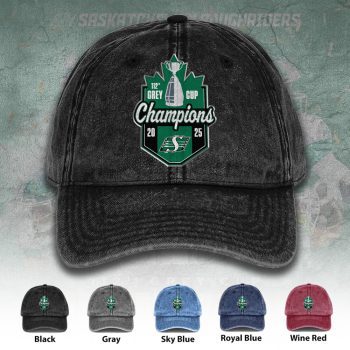 Saskatchewan Roughriders 2025 Grey Cup Champions Wash Denim Cap DNC1005
