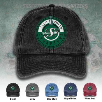 Saskatchewan Roughriders 2025 Grey Cup Champions Wash Denim Cap DNC1006