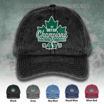 Saskatchewan Roughriders 2025 Grey Cup Champions Wash Denim Cap DNC1009