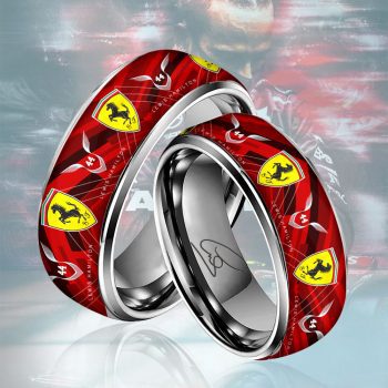 Scuderia Ferrari x Lewis Hamilton Custom Alloy Ring Laser Engraving Ring RNG1242