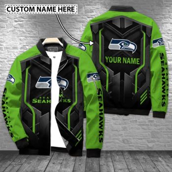 Seattle Seahawks Personalized Bomber Jacket BJA1133