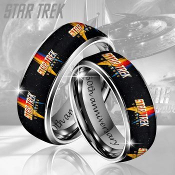 Star Trek 60th Anniversary 2026 Custom Alloy Ring Laser Engraving Ring RNG1295