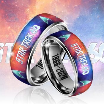 Star Trek 60th Anniversary Custom Alloy Ring Laser Engraving Ring RNG1101