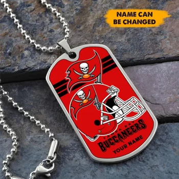 Tampa Bay Buccaneers Personalized Dog Tag Necklace