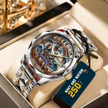 US Navy 250th Anniversary Alloy Luxury Quartz Watch GNW1134