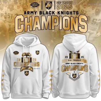 Army Black Knights Special CIC Trophy Champions 2025 Hoodie #2 BKH1307
