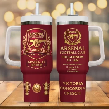Arsenal FC 140th Anniversary 40oz Stanley Tumbler STL1001