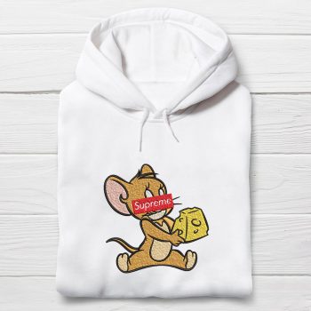 Cartoon Jerry Supreme Embroidered Unisex Hoodie EBH2271