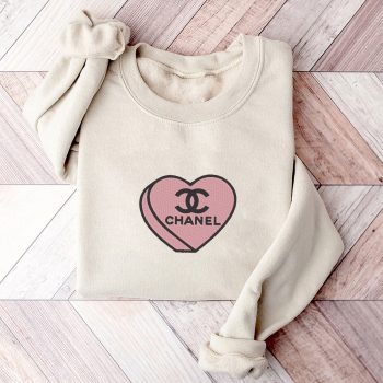Chanel Heart  Embroidered Sweatshirt EBS2022