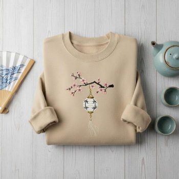 Cherry Blossom Japanese Lantern Sweatshirt