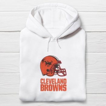 Cleveland Browns Helmet Logo Embroidered Unisex Hoodie EBH2234