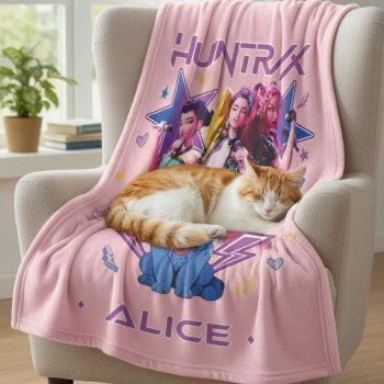 Custom Huntrix Theme Anime Blanket