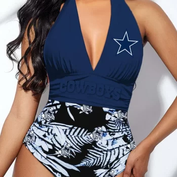 Dallas Cowboys Halter Neck One Piece Swimsuit HNS1027