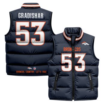 Denver Broncos 2025 Puffer Vest - Navy / Randy Gradishar