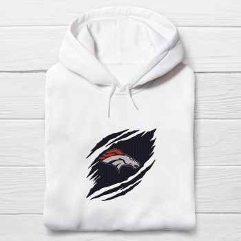 Denver Broncos Logo Embroidered Unisex Hoodie EBH2235