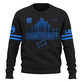 Detroit Lions Back In Black NFL Limited Edition New Sweatshirt