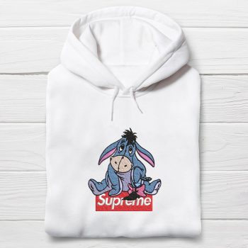 Eeyore Supreme Embroidered Unisex Hoodie EBH2255