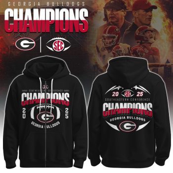 Georgia Bulldogs Football x Southeastern Conference Champions 2025 Hoodie Limited Edition BKH1601