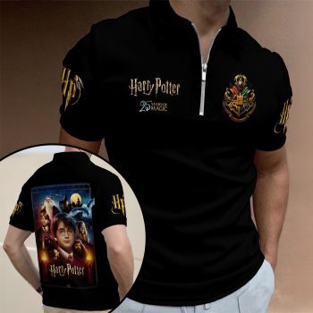 Harry Potter 25th Anniversary 2026 Zip Polo Shirt ZPL1015