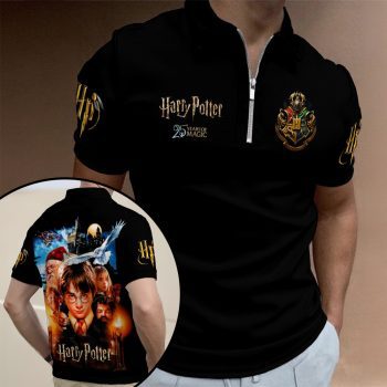 Harry Potter 25th Anniversary 2026 Zip Polo Shirt ZPL1034