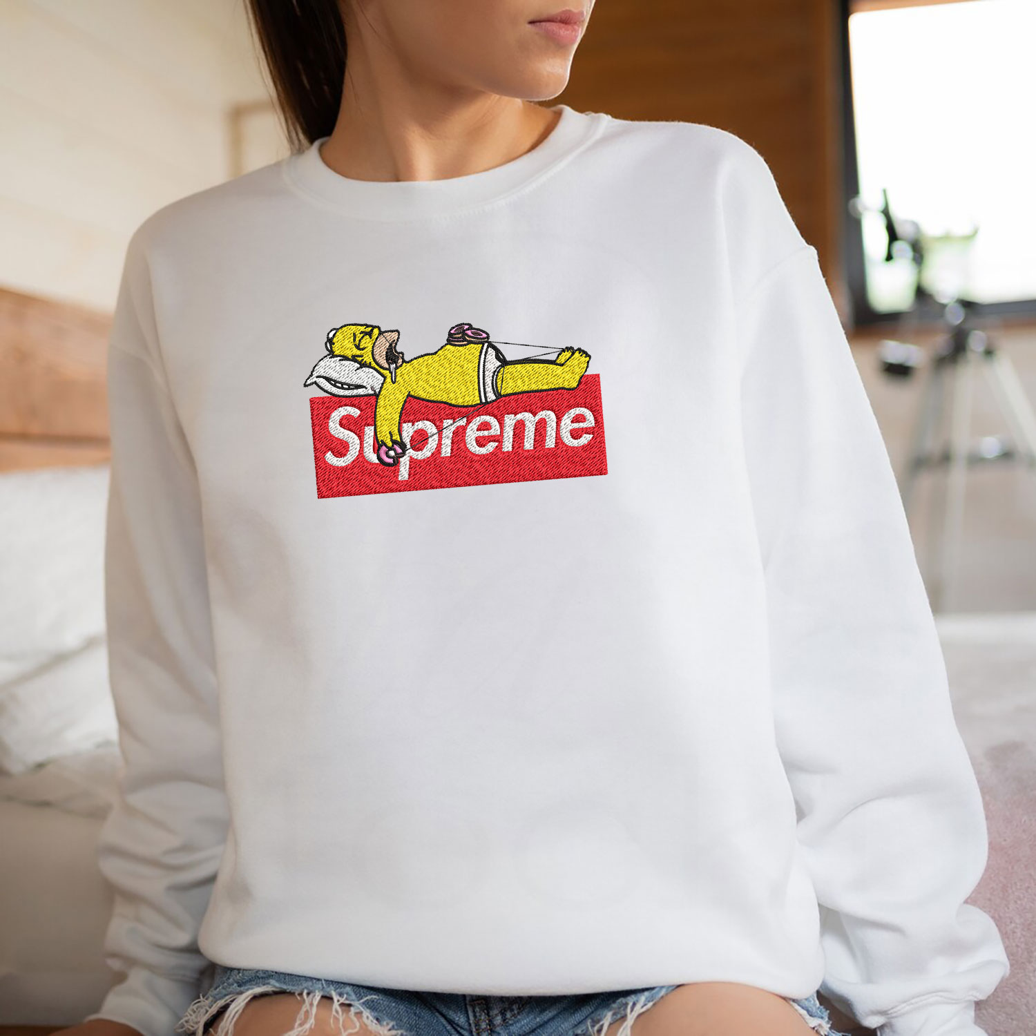 Homer-Simpson-Supreme-Embroidered-Sweatshirt-EBS2262-4