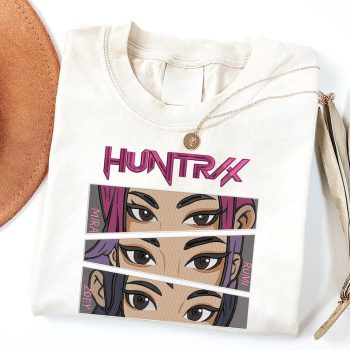 Huntrix Demon Hunter KPOP Band Embroidered Sweatshirt