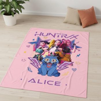 Huntrix Theme Custom Name Blanket