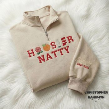 Indiana Hoosiers Champions 2026 Embroidered Quarter Zip - Trendy Trophy Fan Sweatshirt EMB1001
