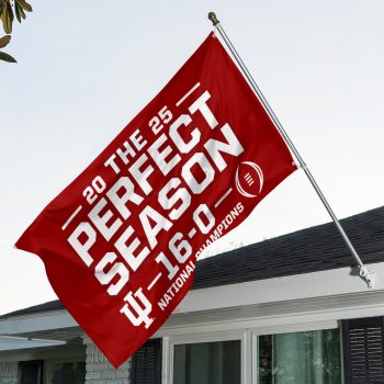 Indiana Hoosiers Football 2025 National Champions 3D Double-side House Flag CHAMP20315