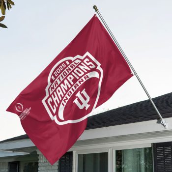 Indiana Hoosiers Football 2025 National Champions 3D Double-side House Flag CHAMP20325