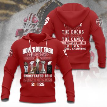 Indiana Hoosiers Football 2025 National Champions Unisex Performance Hoodie CHAMP20471