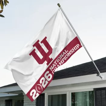 Indiana Hoosiers Football 2026 National Championship 3D Double-side House Flag CHAMP20333