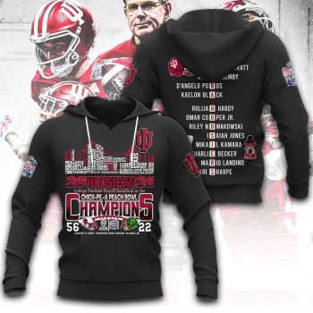 Indiana Hoosiers Football Unisex Performance Hoodie CHAMP20472