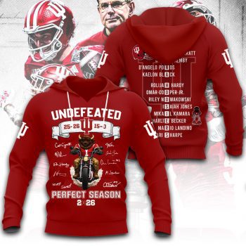 Indiana Hoosiers Football Unisex Performance Hoodie CHAMP20480