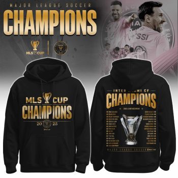 Inter Miami x Major League Soccer Champions 2025 Hoodie Limited Edition Gold BKH1602