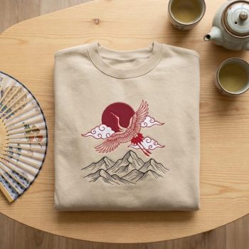 Japanese Crane Embroidery