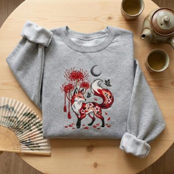 Red Spider Lily Crescent Moon Zen Floral Gift
