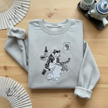 Ukiyoe Art Dark Aesthetic Neko Lover Gift