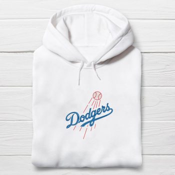 LA Dodgers Logo Embroidered Unisex Hoodie EBH2153