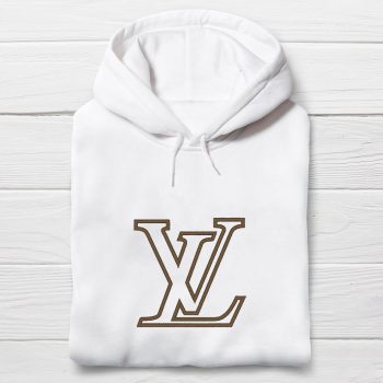 Louis Vuitton Logo Embroidered Unisex Hoodie EBH2126
