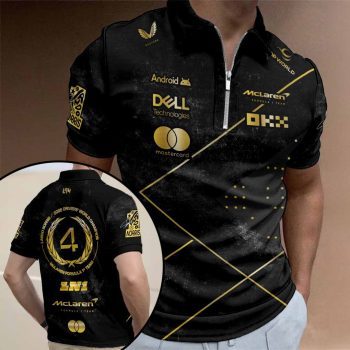 McLaren x Lando Norris 2025 World Champion Zip Polo Shirt ZPL1023